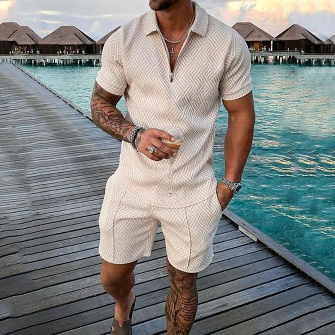 The Lapel Cream Polo Suit