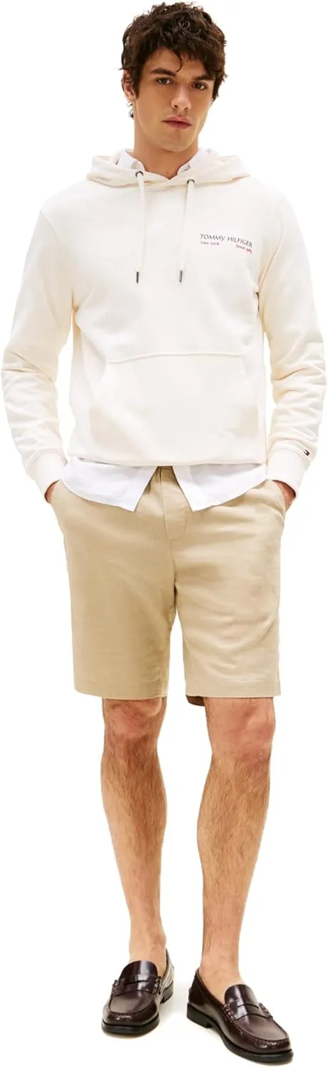 Tommy Hilfiger Men's Summer Linen Shorts 10 Inch in Relaxed Fit