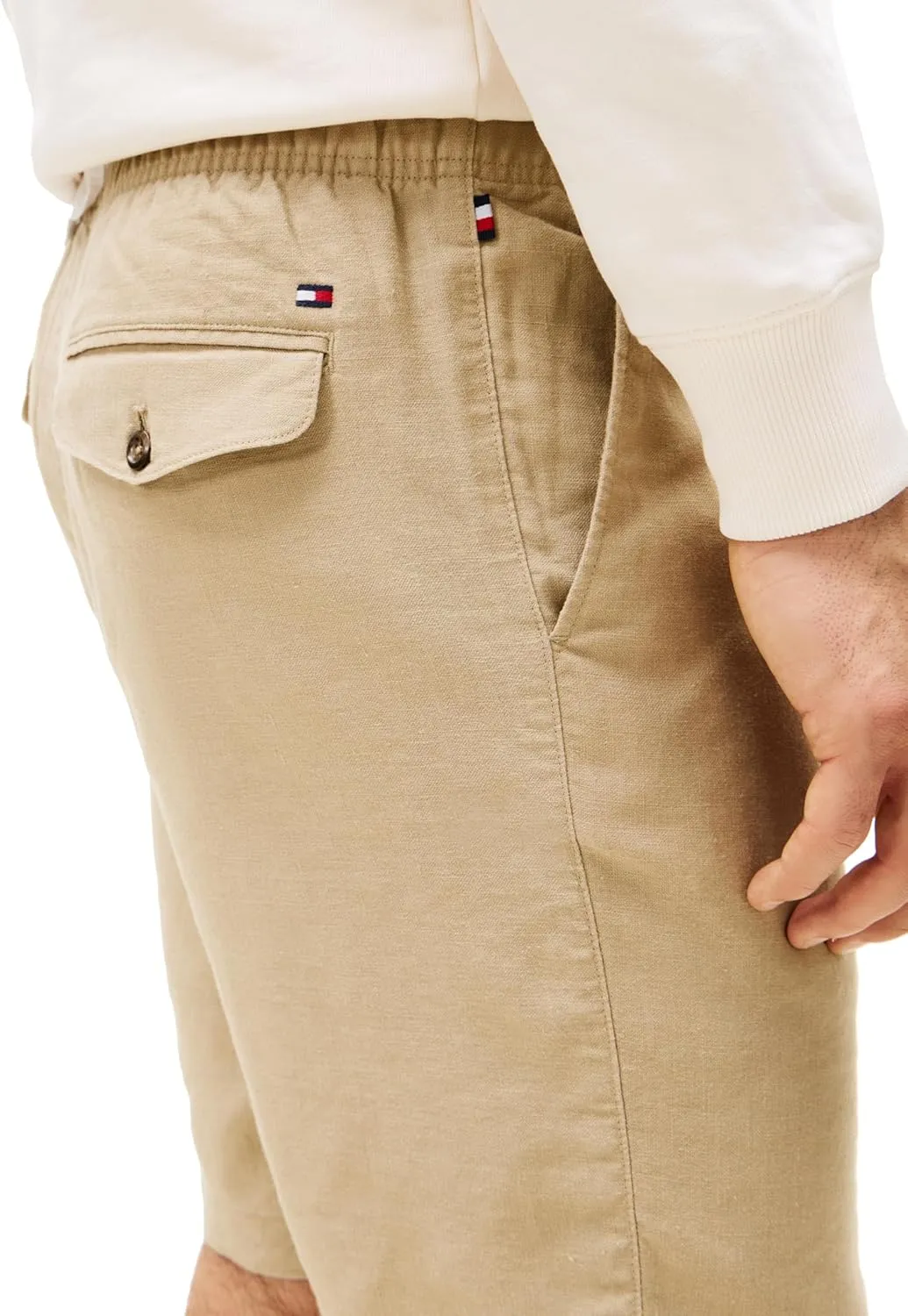 Tommy Hilfiger Men's Summer Linen Shorts 10 Inch in Relaxed Fit