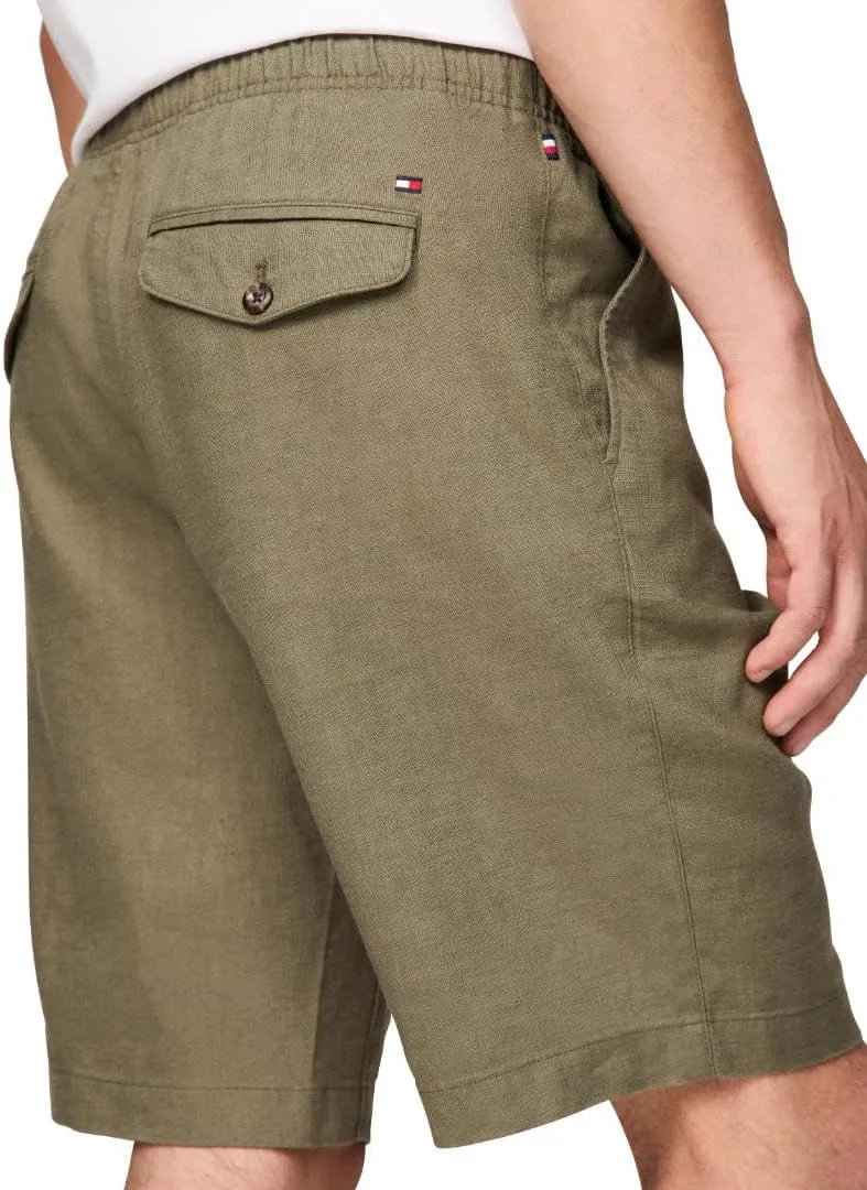 Tommy Hilfiger Men's Summer Linen Shorts 10 Inch in Relaxed Fit