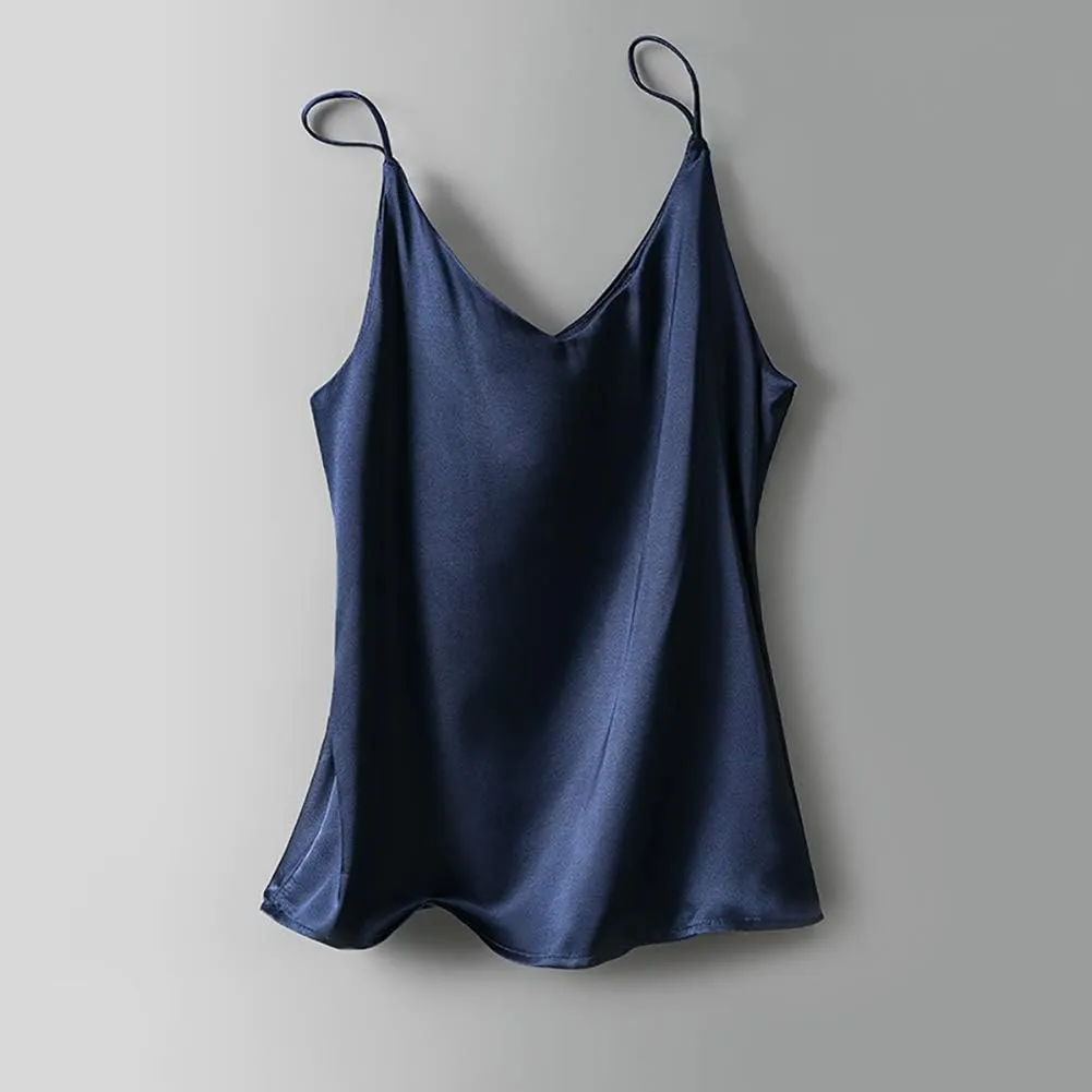 Van Royal Womens Camisole Tops Tees Tank Ladies Cami Tops Soft Satin Sexy V Neck Crop Top Elegant