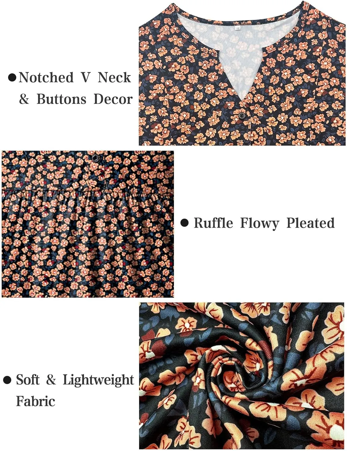 VISLILY Womens-Plus-Size-Sleeveless-Henley-Shirts Casual V Neck Summer Tank Tops Flowy Pleated Tunics Cute Buttons Up Blouses