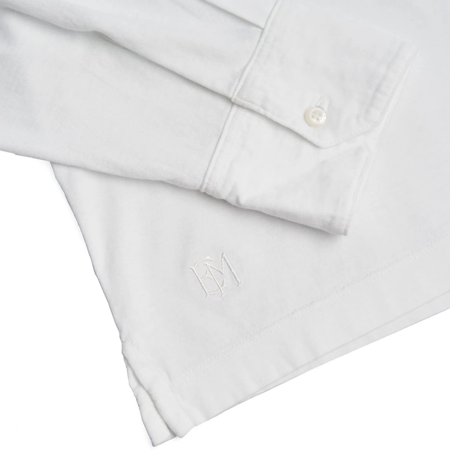 WHITE LONG SLEEVE POLO