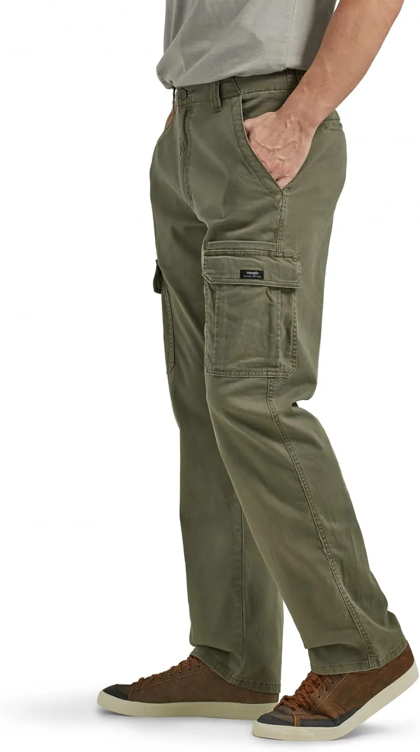 Wrangler Authentics Men's Relaxed Fit Stretch Cargo Pant
