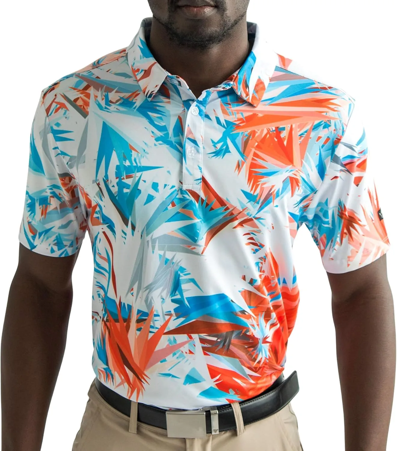 YATTA GOLF - Mens Golf Shirt Moisture Wicking Quick-Dry Short Sleeve - Standout Performance Casual Polo Shirts for Men