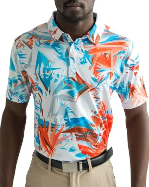 YATTA GOLF - Mens Golf Shirt Moisture Wicking Quick-Dry Short Sleeve - Standout Performance Casual Polo Shirts for Men