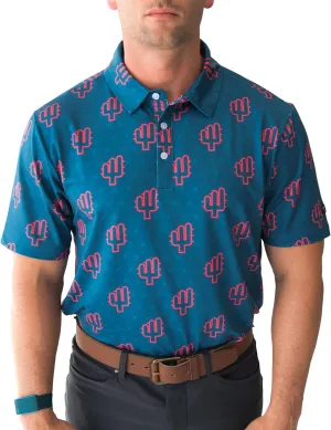 YATTA GOLF - Mens Golf Shirt Moisture Wicking Quick-Dry Short Sleeve - Standout Performance Casual Polo Shirts for Men