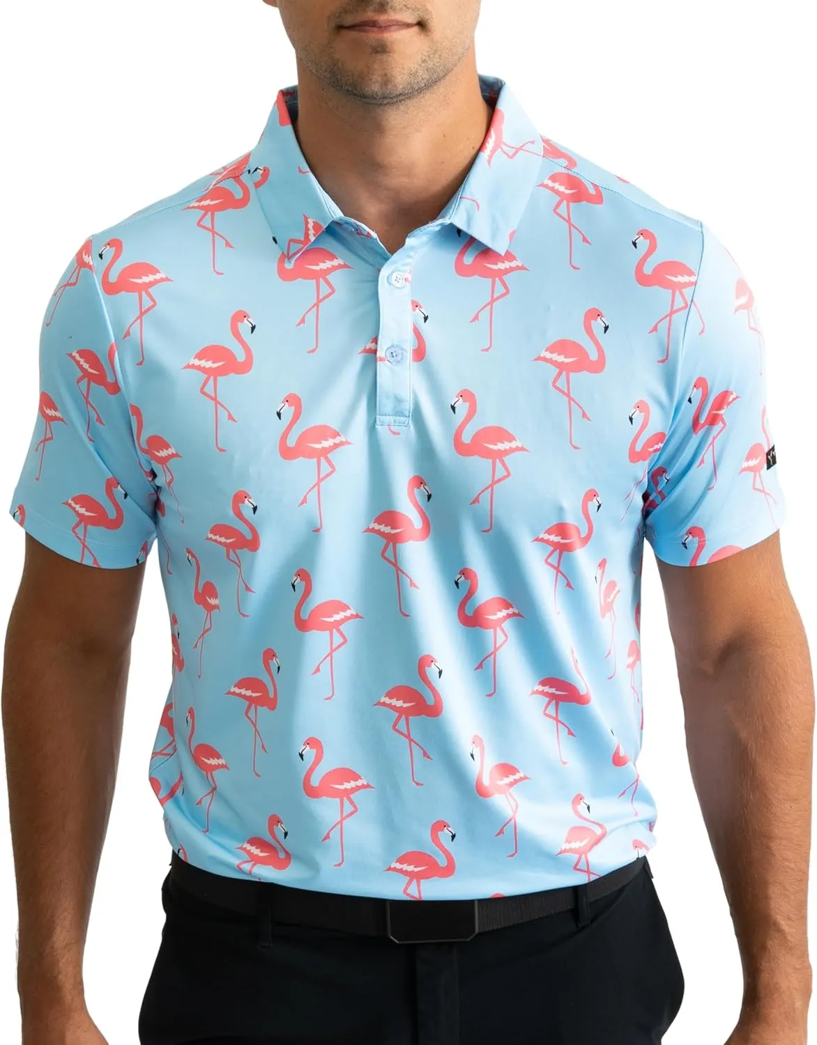 YATTA GOLF - Mens Golf Shirt Moisture Wicking Quick-Dry Short Sleeve - Standout Performance Casual Polo Shirts for Men