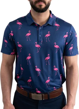 YATTA GOLF - Mens Golf Shirt Moisture Wicking Quick-Dry Short Sleeve - Standout Performance Casual Polo Shirts for Men