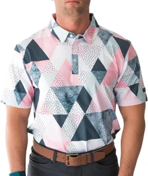 YATTA GOLF - Mens Golf Shirt Moisture Wicking Quick-Dry Short Sleeve - Standout Performance Casual Polo Shirts for Men