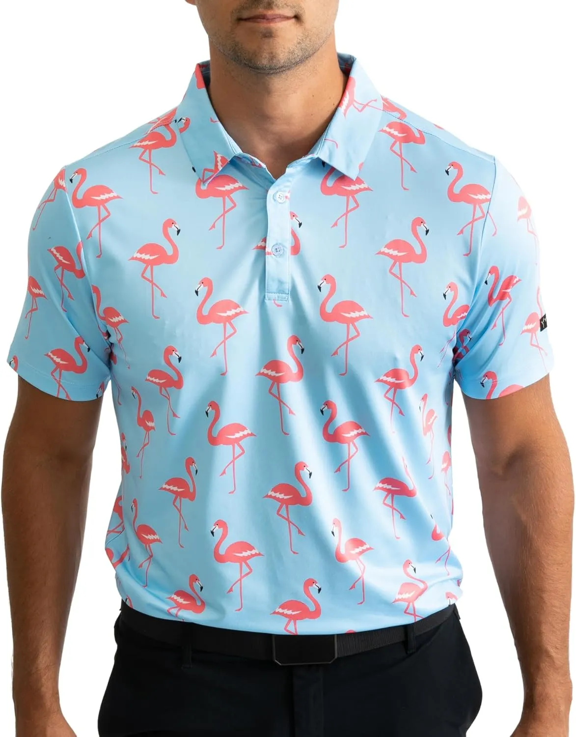 YATTA GOLF - Mens Golf Shirt Moisture Wicking Quick-Dry Short Sleeve - Standout Performance Casual Polo Shirts for Men
